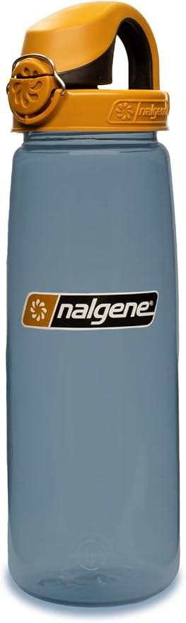 Nalgene Sustain BPA-Free Tritan Plastic Water Bottle for Travel and Camping, 32 oz Capacity, Gray