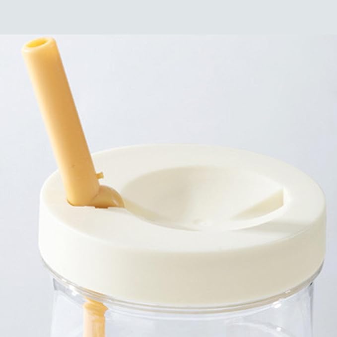 Keenso 700ml Drop Resistant Straw Water Bottle, PC Plastic Infuser Water Bottle with Leak Proof Seal, Large Capacity Straw Water Bottle Infuser Easy Hydration, for Outdoor Daily Sports