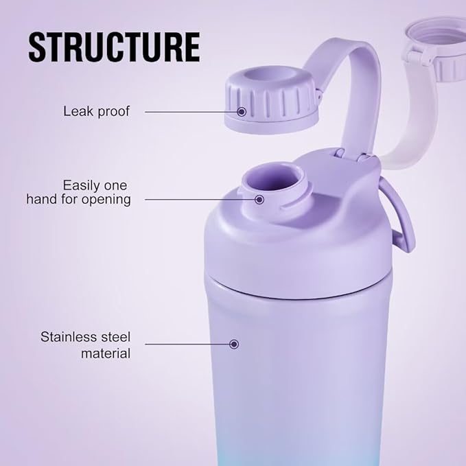 Stainless Steel Shaker Bottle for Protein Mixes,Shaker Cups for Protein Shakes,Ice Shaker Bottle with Storage 28 Ounce