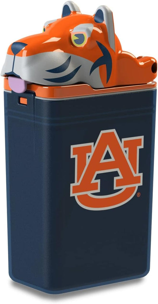 Reusable Water Bottle | Officially Licensed NCAA Sports Bottle | BPA Free | Dishwasher Safe | Tiger Aubie Mascot | 8 oz Drink in auburn Box - Auburn University
