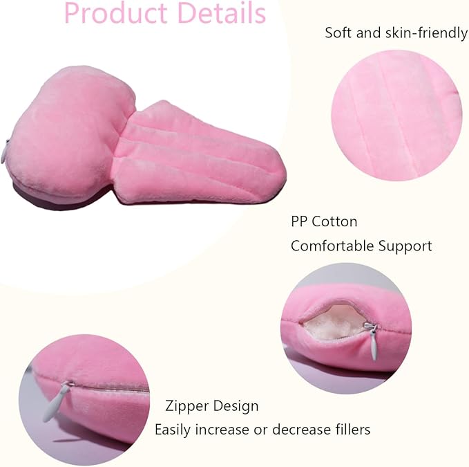 Lymphedema Axilla Pillow Mastectomy Recovery Pillow Breast Pillow Post Surgery Pillow for Cancer Lumpectomy Surgery Recovery Post-Surgery Underarm Pillow Armpit Pain Relief (2pc) (Pink)