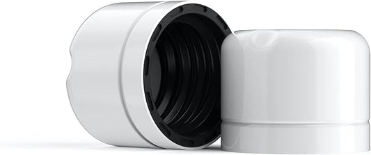 memobottle - Gloss White Metallic Lid