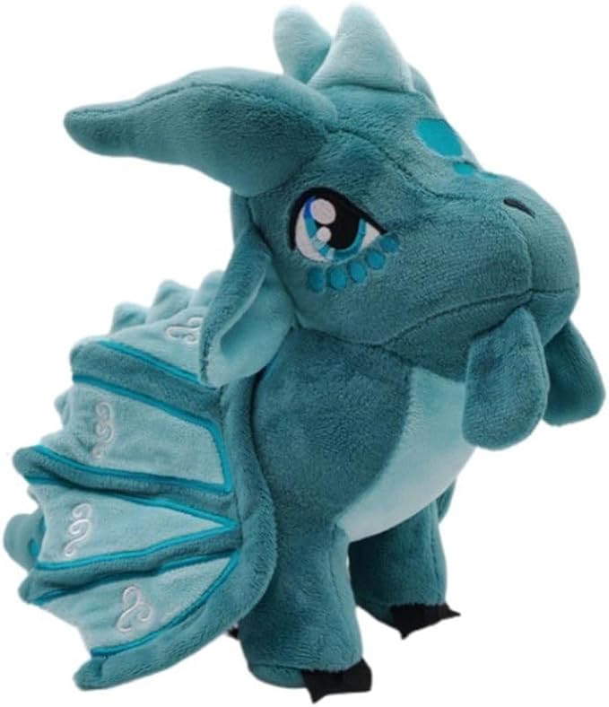 Wings of Fire Dragon Plush Toy Rainwing Dragon Stuffed Animals Pterosaur Plush Flying Dragon Pillow Plushies Gifts for Fans Kids Boys Girls (seawing)