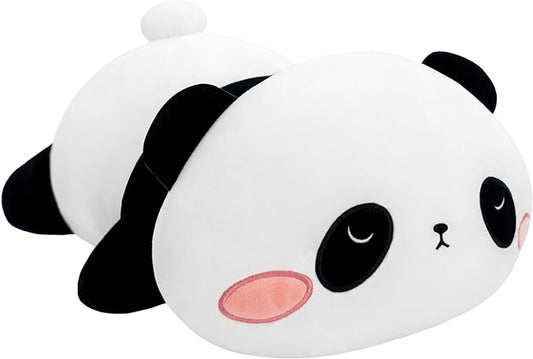SQEQE Weighted Panda Plush, Weighted Panda Stuffed Animal for Anxiety, Cute Panda Plushies Soft Panda Bear Pillow Toy Gift for Kids Adults 23.6 Inch, 3.1 lbs