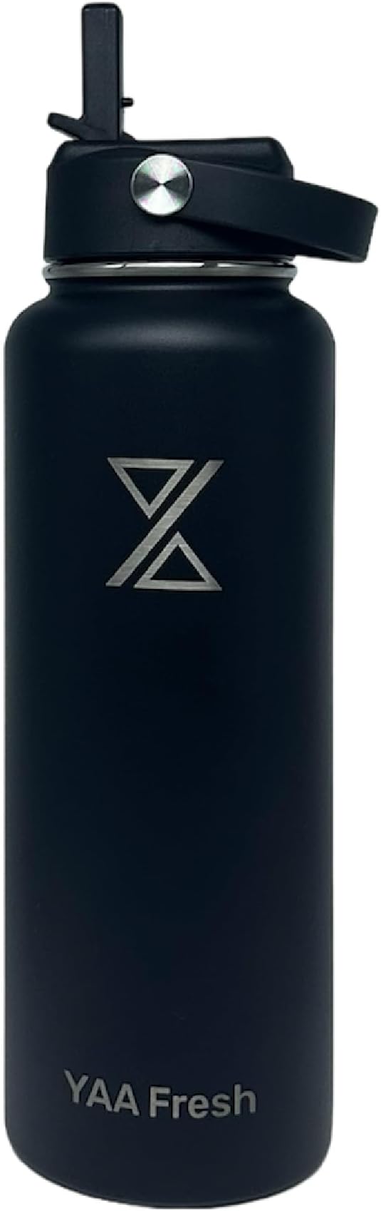 Yaa Fresh 40Oz BPA-Free 24 Hr Cold/12 Hr Hot Insulated Stainless Steel Sports Water Bottle with Straw and Lid, Food-grade Double Walled, Leakproof, Insulated Thermos, Wide Mouth for Men, Women & Kids