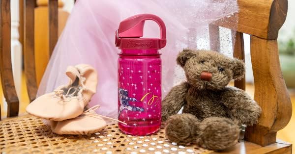 Nalgene Sustain Tritan BPA-Free Kids On The Fly Water Bottle Made with Material Derived from 50% Plastic Waste, Leak Proof, Durable, BPA Free, Carabiner Friendly, Reusable, 12 oz