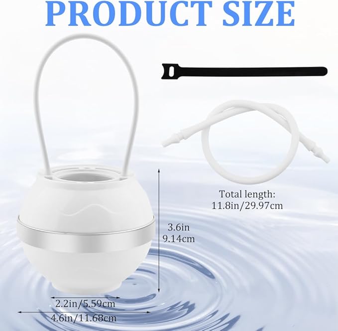 Bath Ball Filter, 8 Stages Bath Water Filter for Tub Faucet, Removes Hundreds of Contaminants for Softer and Healthier Skin(COLOR:white)