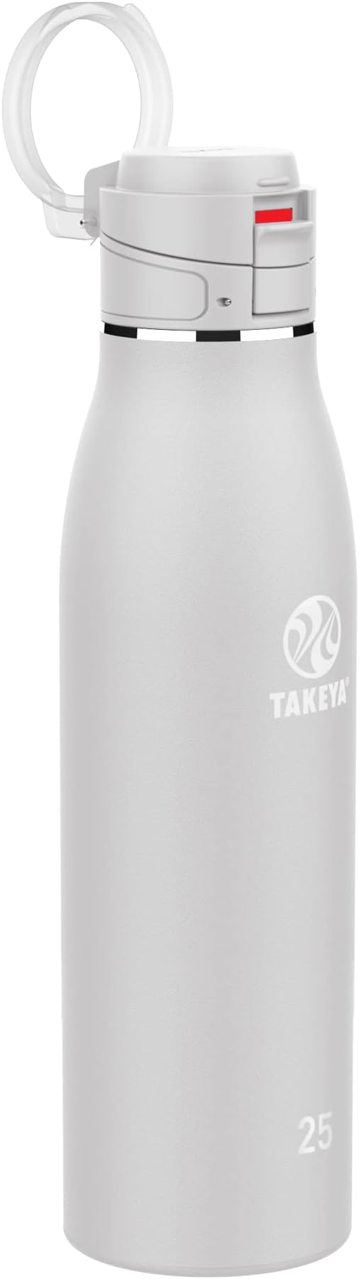 Takeya 25 oz Traveler Stainless Steel Insulated Travel Coffee Mug with Locking Leak Proof Lid, Premium Quality, BPA Free, Dodgeball Grey