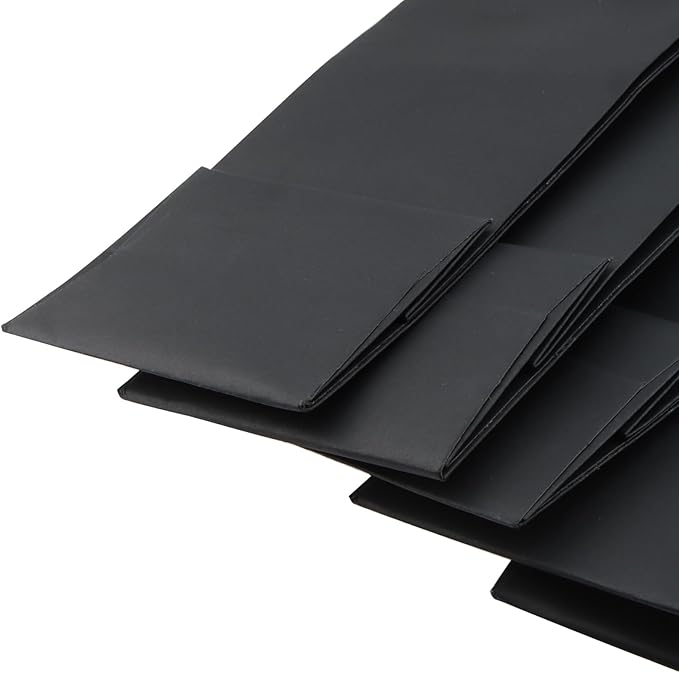 MANCHAP 24 Pcs 13.7 x 4.3 x 3.5 Inch Black Paper Wine Bottle Bags, Wine Bags with Handles, Single Bottle Paper Wine Bags for Wedding, Party, Shopping