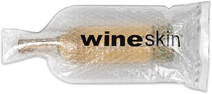 WineSkin Wine Skin Bag, 3-Pack with 3 Wine Bottle Tags