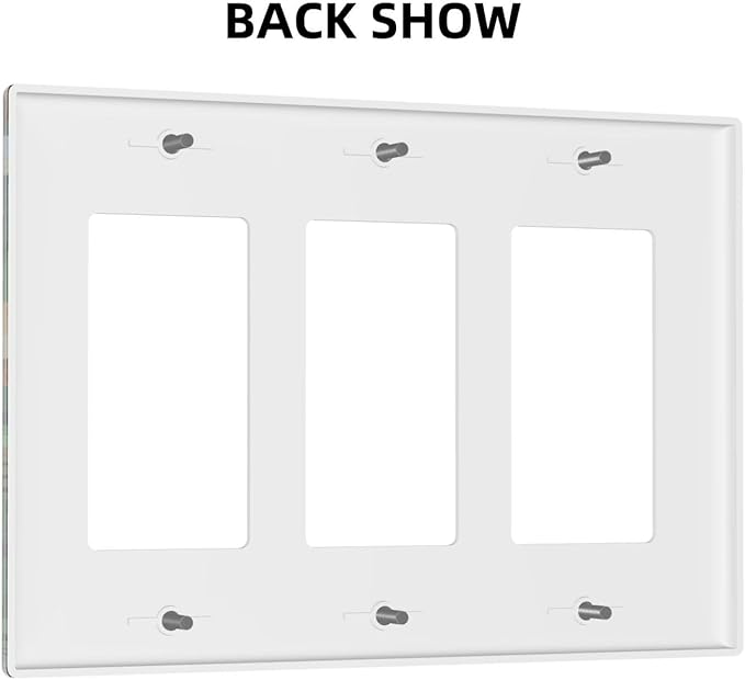 Cartoon Animal Zebra Leopard Giraffe Bird Leaf 3 Gang Rocker Nursery Light Switch Covers Decorative Triple Outlet Wall Plate Cover Faceplate Decorative Switchplate GFCI for Kidroom Decor