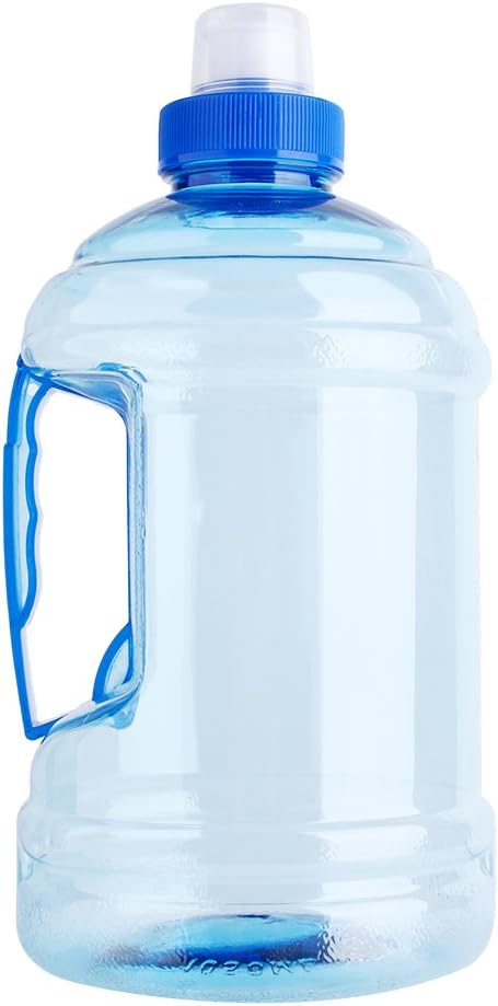 Serlium Sports Water Jug, Big Capacity 1L Water Jug BPa Free Drink Water Bottle Cap Kettle PET Sport Picnic Blue