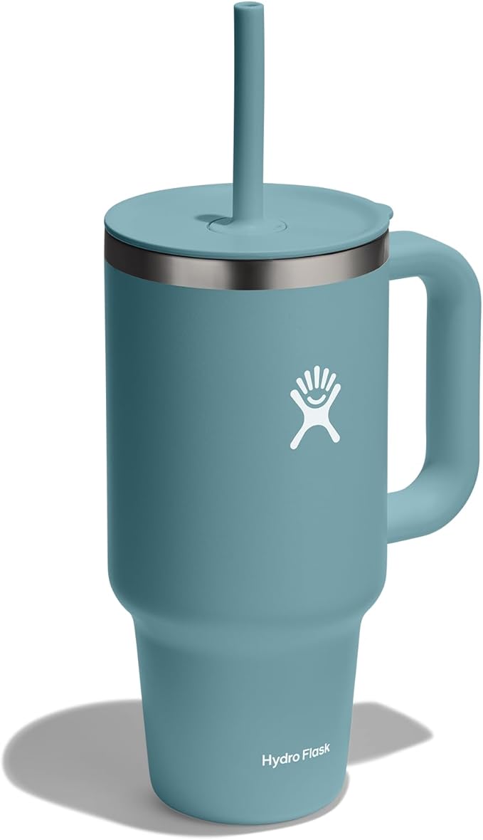 Hydro Flask Travel Tumbler Stainless Steel Vacuum Insulated Tumbler with Lid and Straw for Cold Water and Drinks for Sports, School, Work, Car, Travel, Weekends