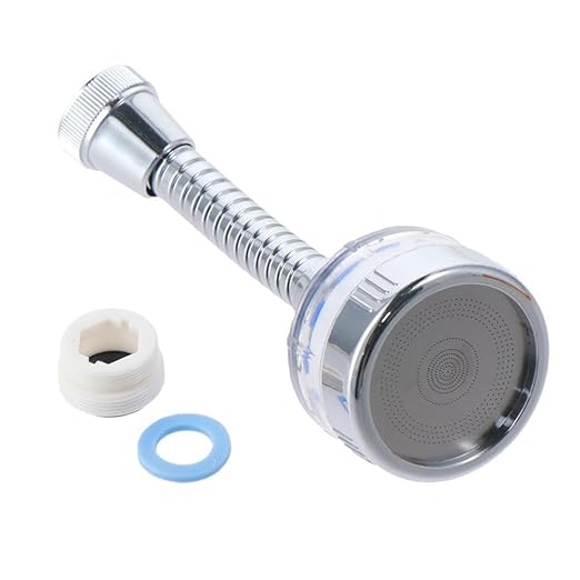 Bathroom Faucet Filter,Bubbler Water Purifier ABS 360 ° Rotating Universal Durable Resists Corrosion Faucet Sprayer Head with Extension Tube Faucet Replacement