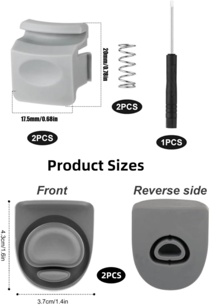 4pcs Replacement Stopper & Button Compatible with Owala FreeSip, Water Bottle Top Lid Replacement Parts for Owala 19/24/32/40oz BPA-Free Seal Bottle Cap Mouth Stopper Gasket Silicone Plug Accessories