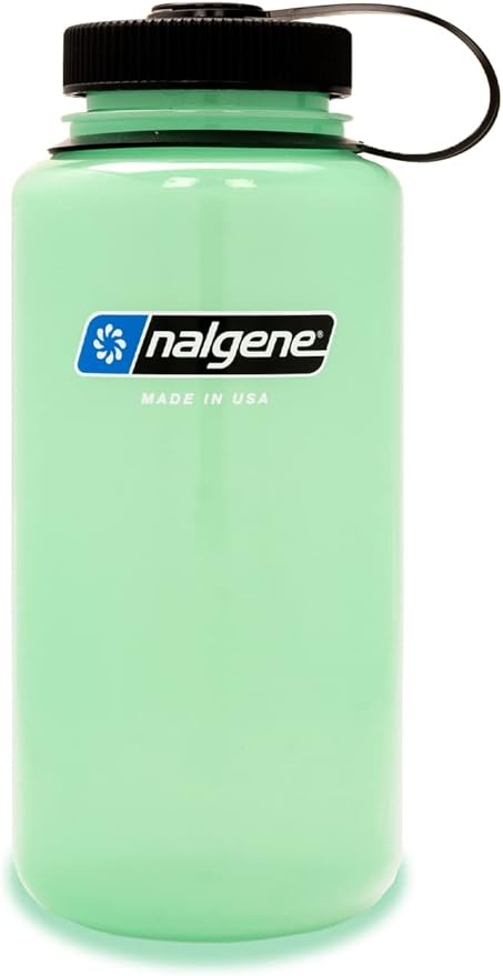 Nalgene Sustain Tritan BPA-Free Water Bottle Made with Material Derived from 50% Plastic Waste, 32 OZ, Wide Mouth