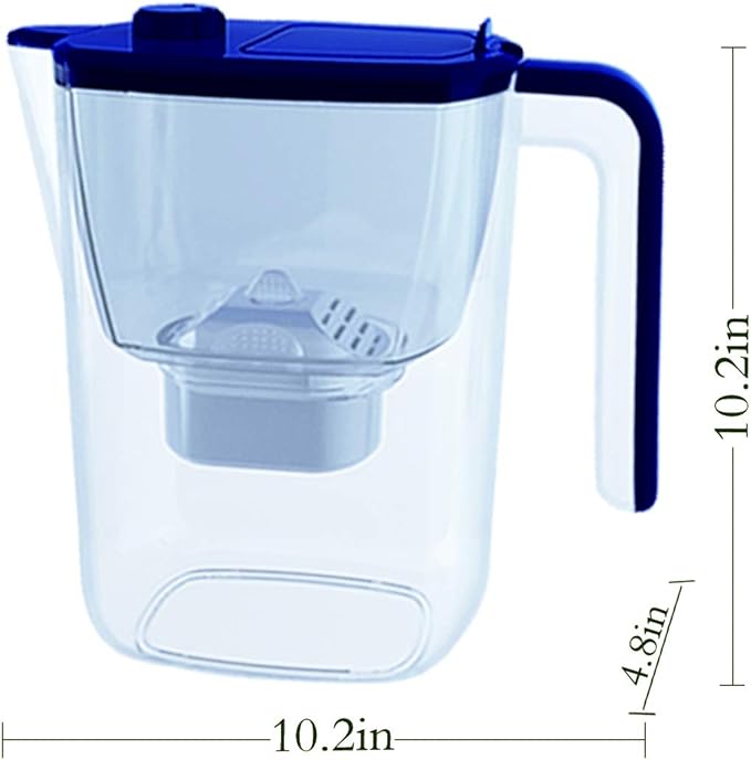 Home Water Filter Pitcher BAP-Free Faster Speed Large Capacity Total 3.5L with 1 Activated Carbon Filter – to Help You Drink Tasty, Clean and Healthy Wate