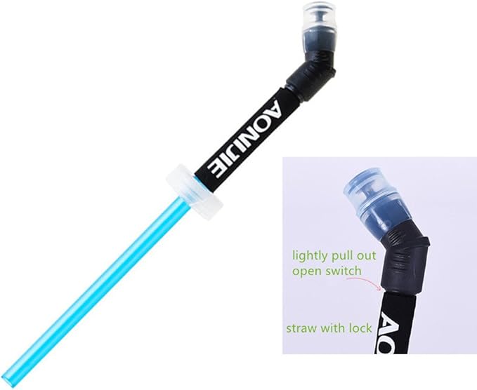 AONIJIE 2 Pcs Sports Collapsible Water Bottle BPA Free - TPU Soft Drink Water Kettle Foldable Flask for Hiking Bicycling Running Climbing