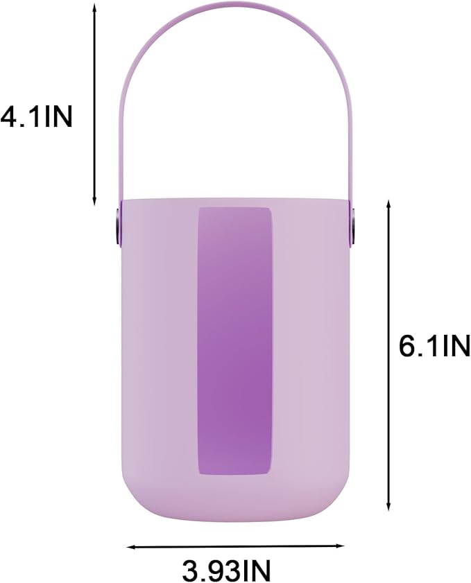 Silicone Handle Bag for Stanley 40 oz Tumbler with Handle, Holder for Stanley Tumbler Easy to Go Out - Black