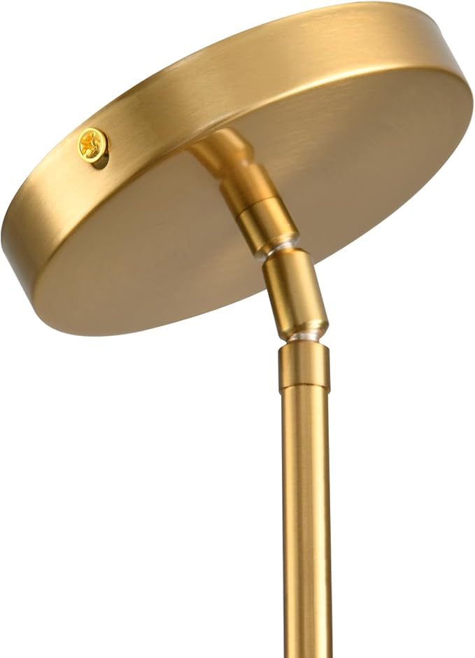 Matte Brass Pendant Lights Kitchen Island - Milk Glass Pendant Light Fixture Multiple Stems Rods 3 Units 12 Inch 3 Units 4 Inch (2 Pack Brass Downrod)