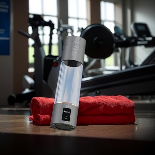 Hydrogen Water Bottle, Long-Lasting Dissolved Hydrogen, Healthy Drinking Hydrogen Water Bottle, Silver Brown