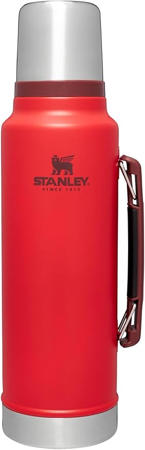 Stanley Classic Vacuum Insulated Wide Mouth Bottle -BPA-Free 18/8 Stainless Steel Thermos for Cold & Hot Beverages