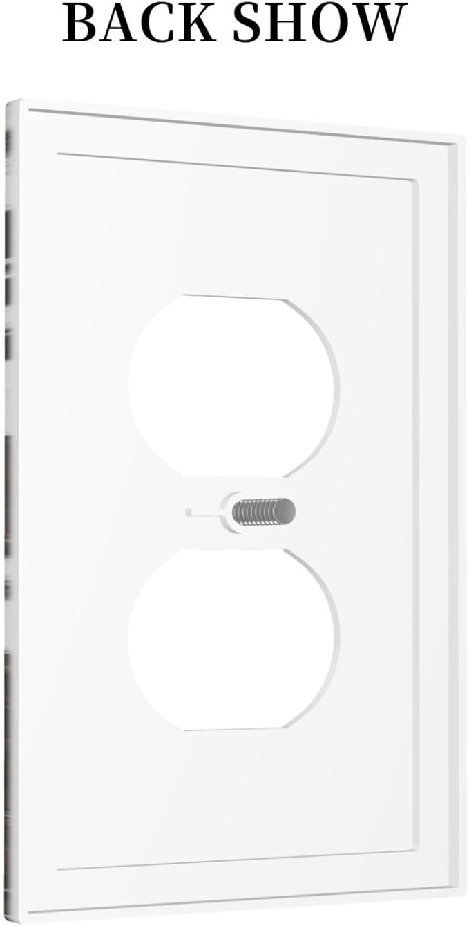 Western Farm Highland Cow 1 Gang Outlet Plate Covers Decorative Single Duplex Wall Plate Electrical Receptacle Light Switch Cover Art Faceplate Switchplate for Farmhouse Bedroom Living Room Decor