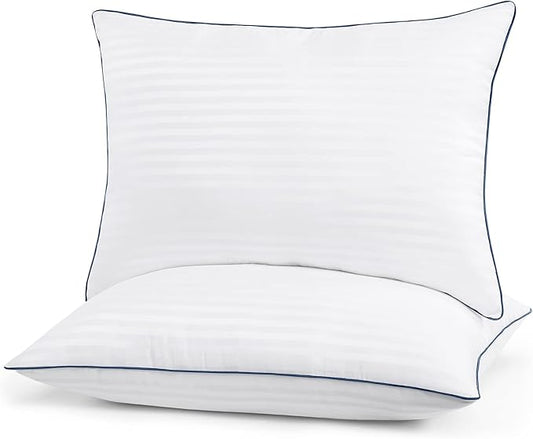 Homemate Bed Pillows for Sleeping - King Size(20"x36") Set of 2 Hotel Quality Pillows Allergy Friendly Microfiber Shell Fluffy Down Alternative Filling Pillow Suitable Back Stomach or Side Sleepers