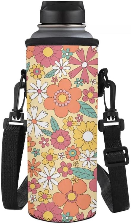 Jndtueit Basketball Water Pouch Holder, Soccer Bottle Cooler Cover Holder Strap for Outdoor Sports Gym Camping Walking