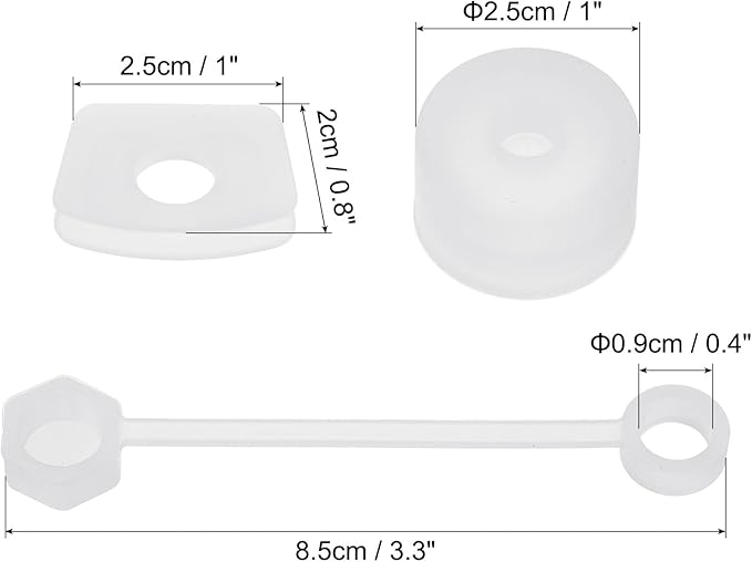 PATIKIL Silicone Spill Stopper for Straw Cup 2.0 40oz/ 30oz, Set of 12 Tumbler Accessories Including 4 Straw Cover Cap, 4 Square Spill Stopper and 4 Round Leak Stopper, Clear
