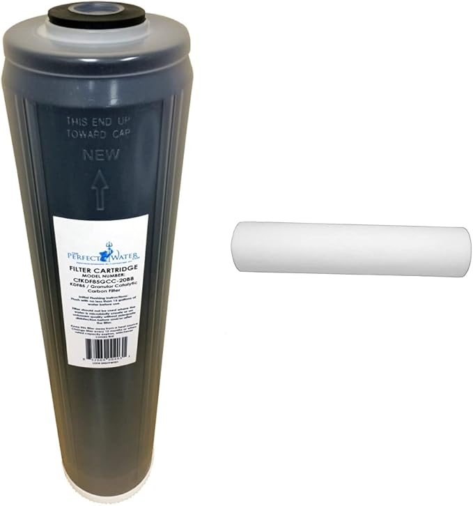 Home Master Replacement Filter Bundle with Sediment Filter (CFDGD2501-20BB) and Catalytic Carbon Filter (CFKDF85GCC-20BB) for Big Blue Systems | Fits 20" x 4.5"