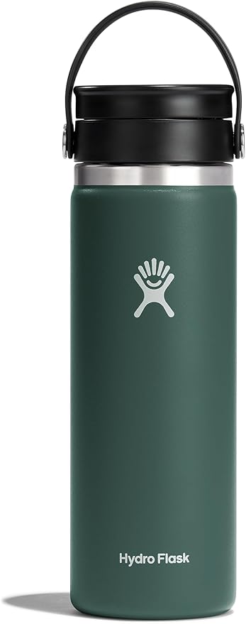 Hydro Flask Stainless Steel Wide Mouth Bottle with Flex Sip Lid and Double-Wall Vacuum Insulation for Coffee, Tea and Drinks