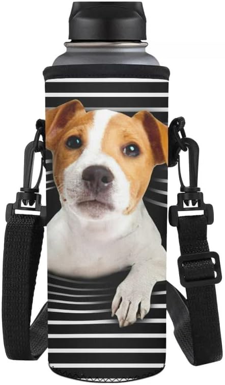 Jndtueit Basketball Water Pouch Holder, Soccer Bottle Cooler Cover Holder Strap for Outdoor Sports Gym Camping Walking