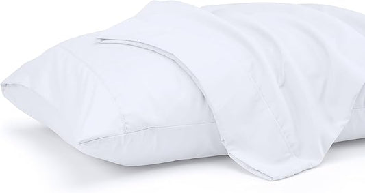 Utopia Bedding King Standard Pillow Cases - 2 Pack - Envelope Closure - Soft Brushed Microfiber Fabric - Shrinkage and Fade Resistant Pillow Covers 20 X 36 Inches (King Standard, White)