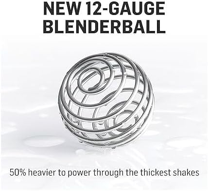 BlenderBottle Classic V2 Shaker Bottle Perfect for Protein Shakes and Pre Workout, 20-Ounce, Clear/Black