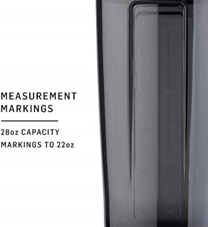 BlenderBottle Classic V2 Shaker Bottle Perfect for Protein Shakes and Pre Workout, 28-Ounce, White