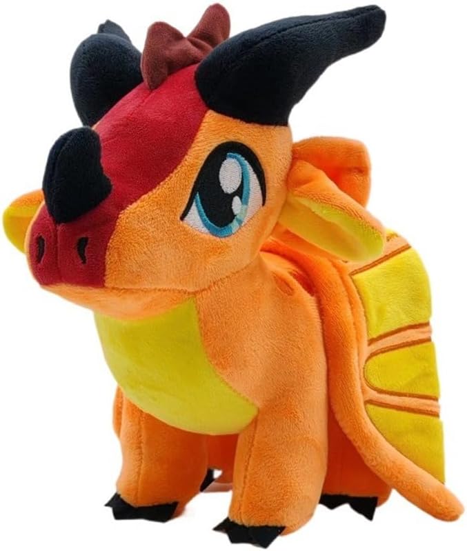 Wings of Fire Dragon Plush Toy Rainwing Dragon Stuffed Animals Pterosaur Plush Flying Dragon Pillow Plushies Gifts for Fans Kids Boys Girls (Skywing)
