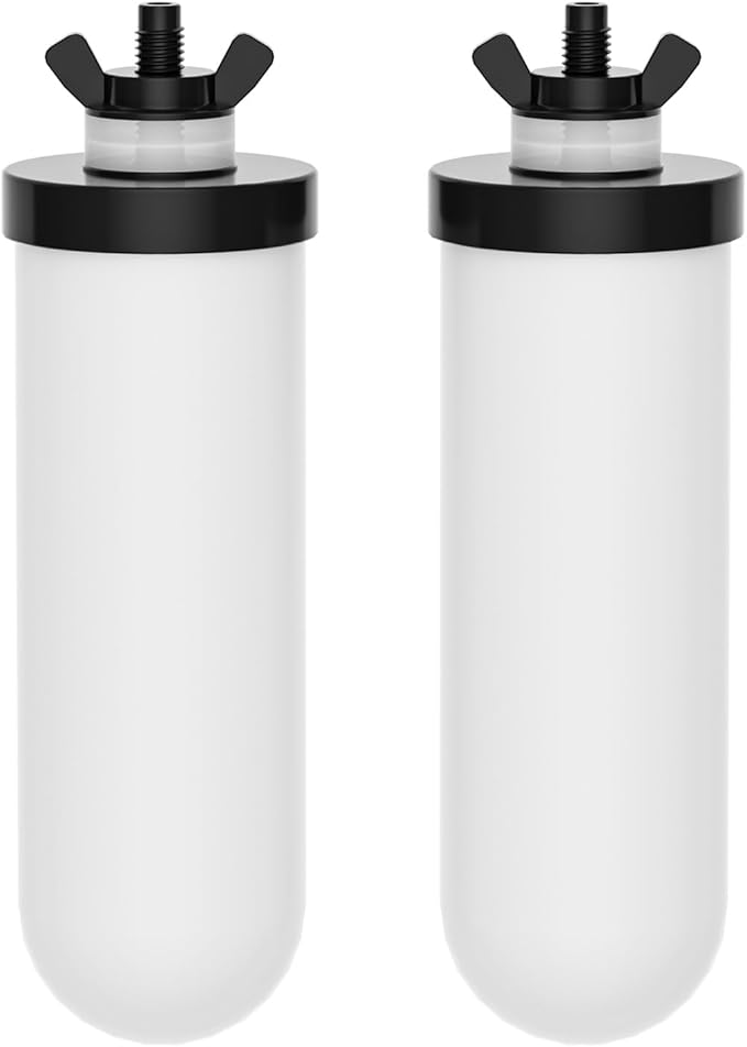 7" Ceramic Filter Activated Carbon Gravity Water Replacement Element (Ceramic Carbon, 2)