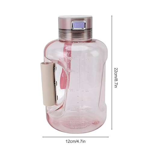 Hydrogen Water Bottle, Portable Leakproof Hydrogen Rich Water Generator, Rechargeable Sports Kettle for Family Fitness Office Travel Daily, 1.5L (Roseate)