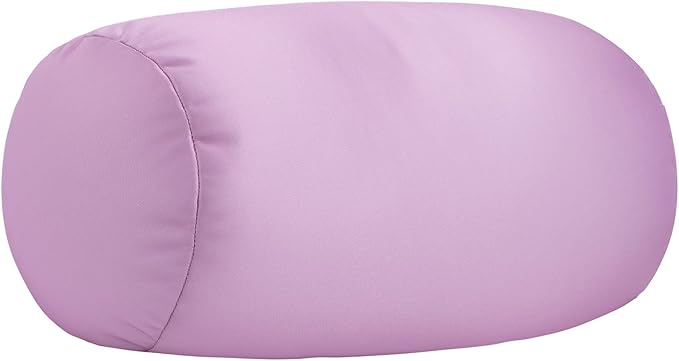 Microbead Body Pillow, Tube Microbead Bolster Bean Smooth Cool Pillow Neck Cervical Roll Pillow for Sleeping 7 x 12Inch Throw Travel Pillow Lavender