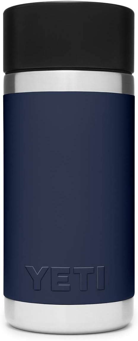 YETI Rambler 12 oz Bottle, Stainless Steel, Vacuum Insulated, with Hot Shot Cap