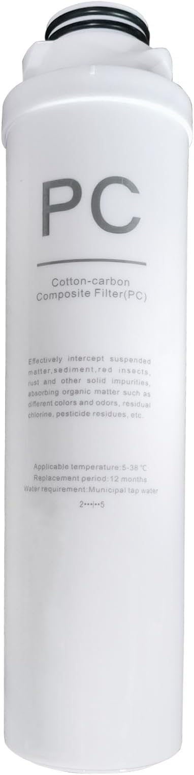 PC Replacement Filter Compatible with UR02/UR03 Reverse Osmosis System，12 Months Lifetime, UR02/UR03 PC Filter