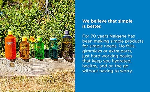 Nalgene Sustain Tritan BPA-Free Water Bottle Made with Material Derived From 50% Plastic Waste, 16 OZ, Wide Mouth (Aubergine Sustain )