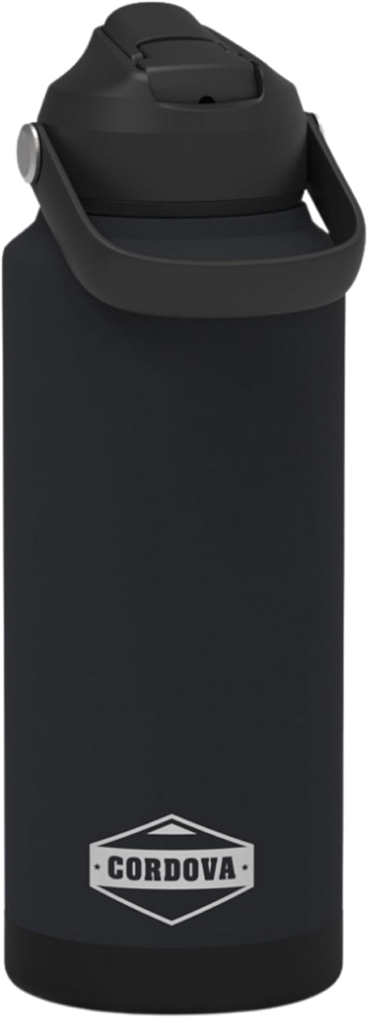 Cordova Outdoors Trailhead Class Water Bottle, Obsidian, 32 oz