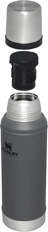 Stanley Classic Vacuum Insulated Wide Mouth Bottle -BPA-Free 18/8 Stainless Steel Thermos for Cold & Hot Beverages