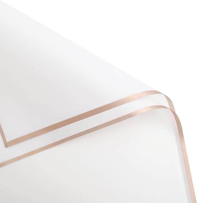 fondleadmiringly 20 sheetsFlower Wrapping Paper, Flower Shop Paper, Waterproof Wrapping Paper, semi Transparent Wrapping Paper