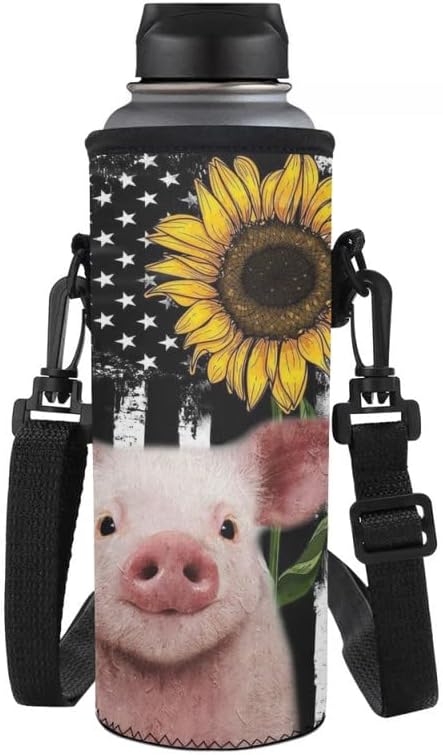 Jndtueit Basketball Water Pouch Holder, Soccer Bottle Cooler Cover Holder Strap for Outdoor Sports Gym Camping Walking