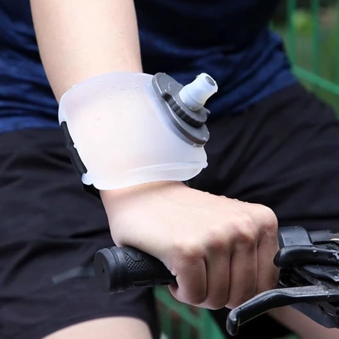 Wrist Water Bottle - Lightweight Hydration for Climbing, Running, Cycling - running water bottle - running water bottle hand