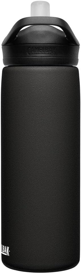 CamelBak eddy+ Water Bottle with Straw 20oz - Insulated Stainless Steel, Black