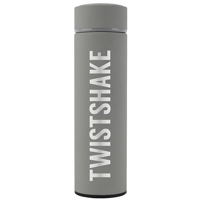 Twistshake Hot Or Cold Thermos Bottle,Grey (Pastel), 420 ml